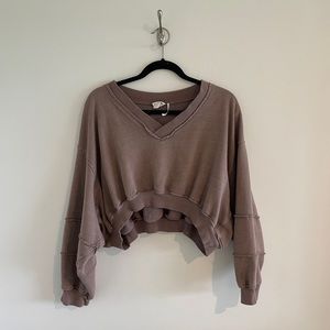 urban outfitters cropped sweatshirt